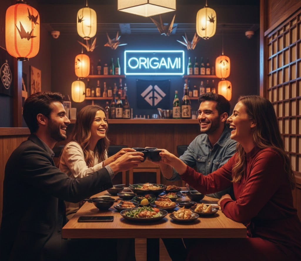  Friends Night Out at Origami for best restobar in chennai ecr